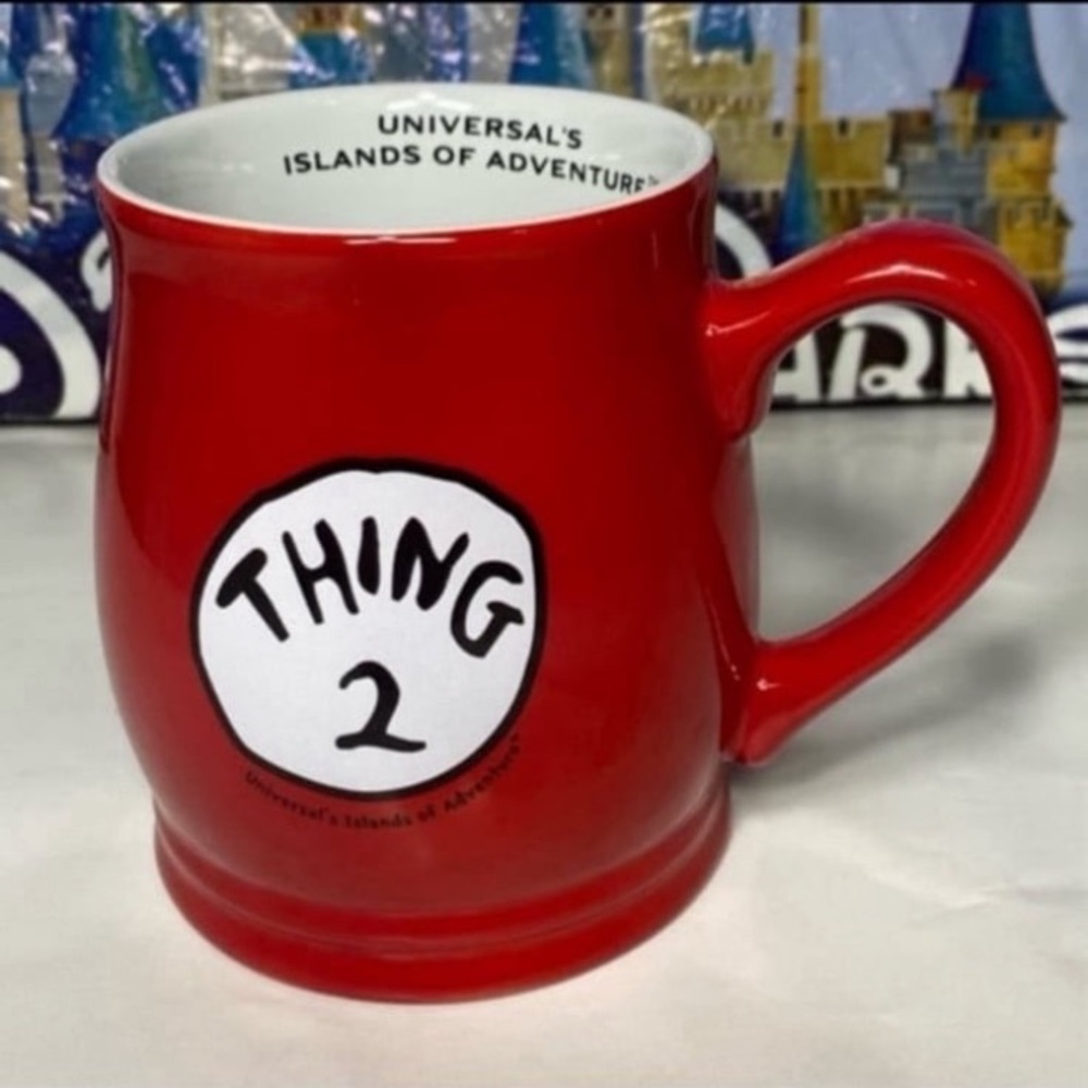 Universal Studios x dr Seuss thing 2 coffe mug from seussland